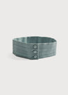 Teal Linen Pageboy Cummerbund Belts  from Pepa London US