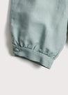 Teal Linen Pageboy Knickerbockers (12mths-10yrs) Trousers  from Pepa London US