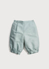 Teal Linen Pageboy Knickerbockers (12mths-10yrs) Trousers  from Pepa London US