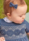 Plain Small Bow Clip in Royal Blue Hair Accessories  from Pepa London US