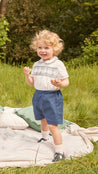 The French Blue Hand Smocked Two-Piece Set Baby Boy Look Look  from Pepa London US