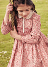 The Pink Evelyn Floral Dress Girl Look Look  from Pepa London US