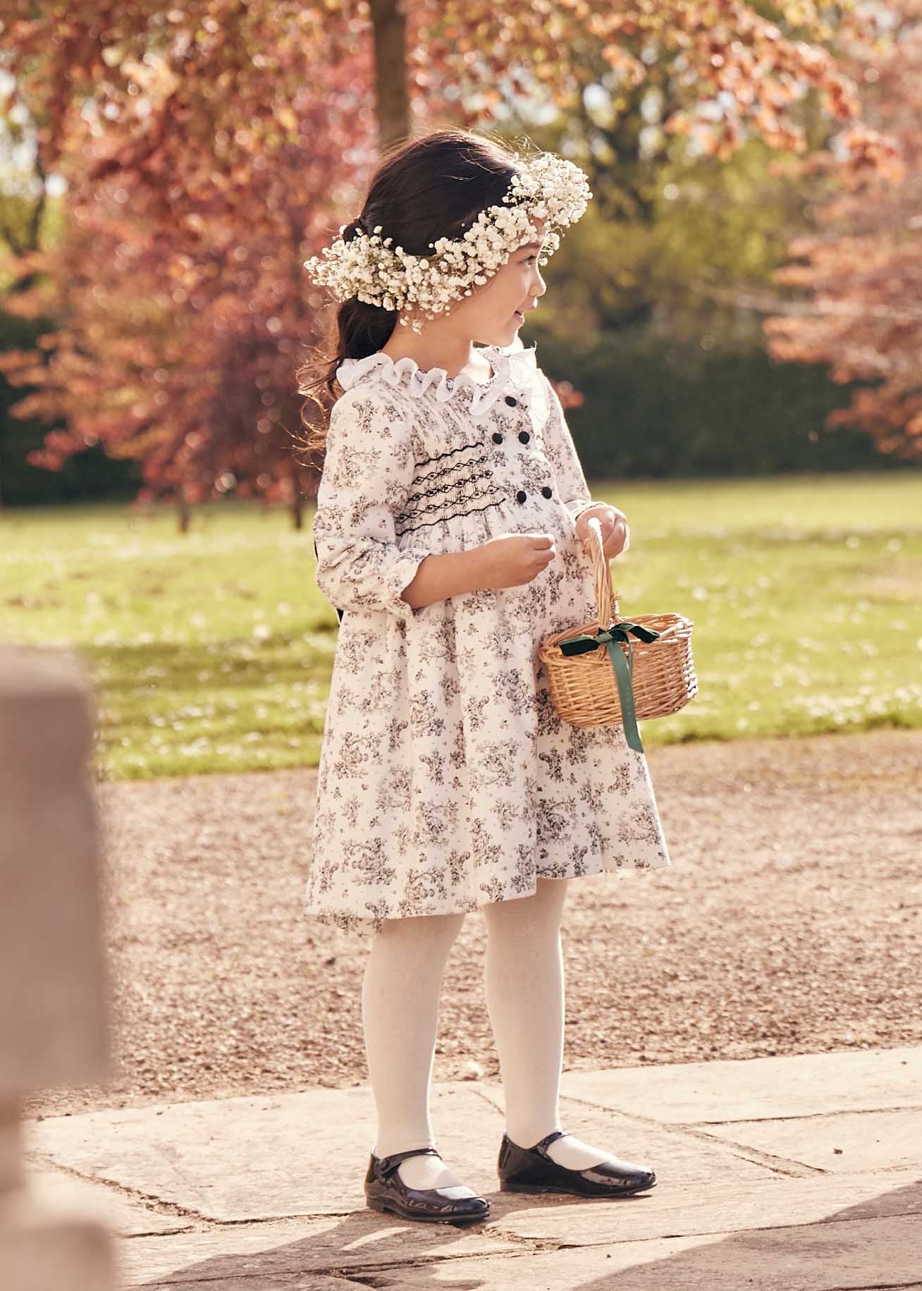 The Black and White Toile Dress Girl Look LOOK from Pepa London US
