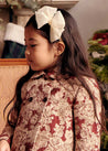 The Velvet Burgundy Dress Baby Girl Look Look  from Pepa London US