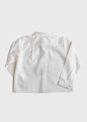 Cream Shirt with Polo Collar (12mths-8yrs) Shirts  from Pepa London US