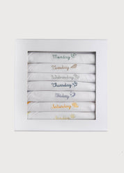 Seven Days a Week Bodysuit Set (0-12mths) GIFT SETS from Pepa London