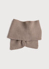 Knitted Merino Wool Winter Scarf in Oatmeal (S-L) Knitted Accessories  from Pepa London US