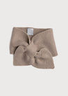 Knitted Merino Wool Winter Scarf in Oatmeal (S-L) Knitted Accessories  from Pepa London US