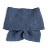 Knitted Merino Wool Winter Scarf in Blue (S-M) Knitted Accessories  from Pepa London US