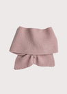 Pink Knitted Winter Scarf Knitted Accessories  from Pepa London US