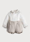 Beige Linen Celebration Set (12mths-3yrs) Sets  from Pepa London US