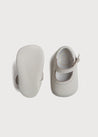Leather Mary Jane Pram Shoes in Ivory (17-20EU) Shoes  from Pepa London US