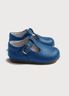 T-Bar Baby Shoes in Blue (20-24EU) Shoes  from Pepa London US