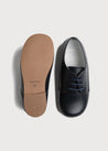 Leather Lace-Up Navy Shoes (20-34EU) Shoes  from Pepa London US