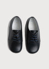 Leather Lace-Up Navy Shoes (20-34EU) Shoes from Pepa London US