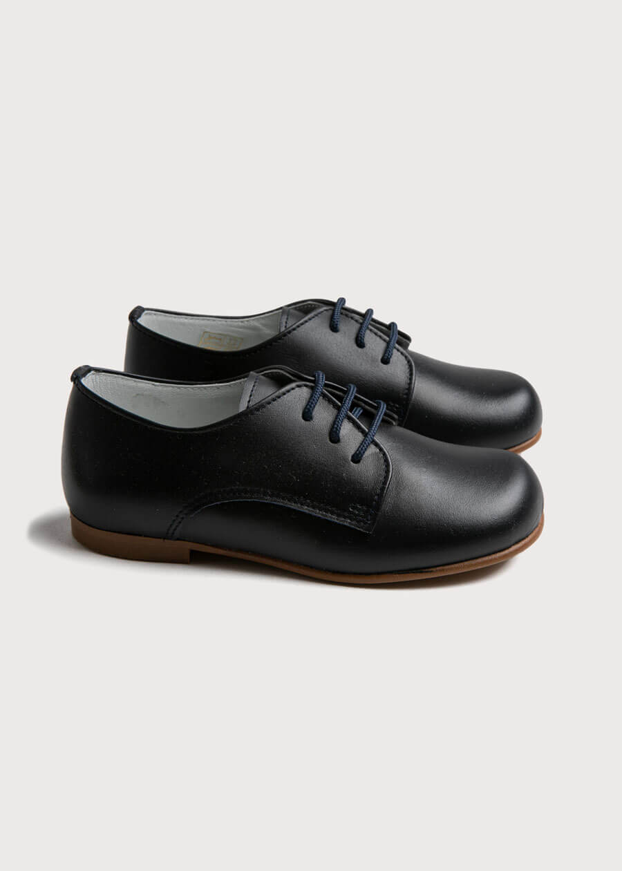Leather Lace-Up Navy Shoes (20-34EU) SHOES from Pepa London