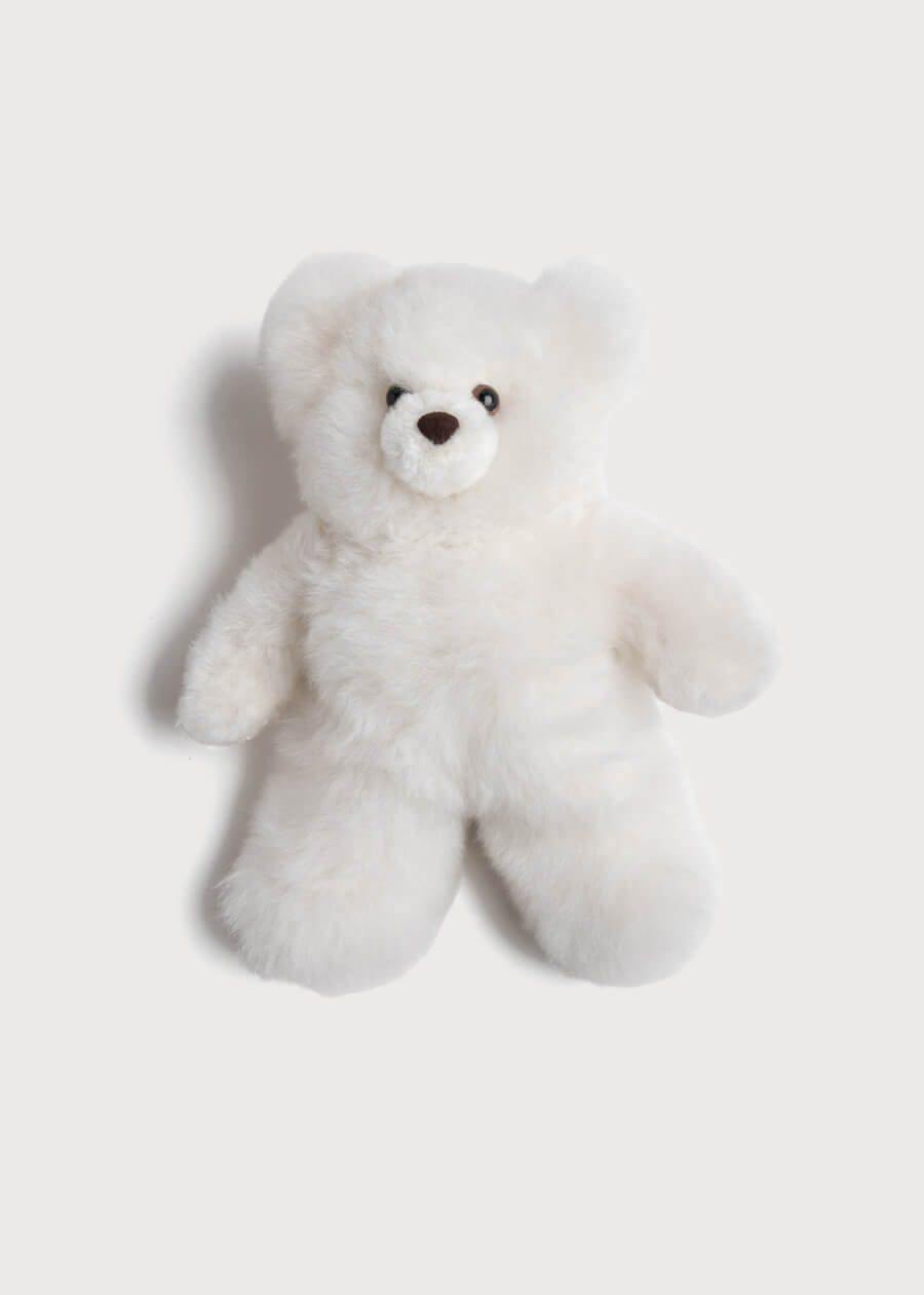White Teddy Bear (100% Alpaca Fur) TOYS from Pepa London