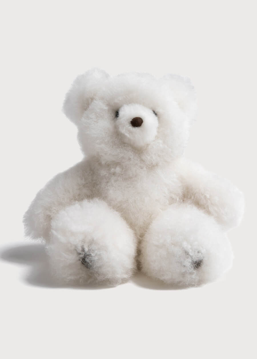 White Teddy Bear (100% Alpaca Fur) Toys from Pepa London US
