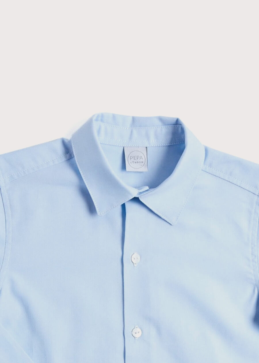 Classic Blue Cotton Oxford Shirt (4-10yrs) SHIRTS from Pepa London US