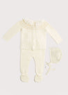 Knitted Celebration Set in Off-White (0-12mths) Knitted Sets  from Pepa London US