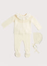 Knitted Celebration Set in Off-White (0-12mths) Knitted Sets  from Pepa London US