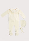 Knitted Celebration Set in Off-White (0-12mths) Knitted Sets from Pepa London US