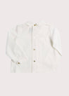 White Peter Pan Collar Shirt With Front Buttons (18mths-3yrs) Shirts  from Pepa London US