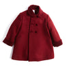 Traditional Burgundy Double Breasted Wool Coat Coats from Pepa London US