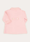 Knitted Double Breasted Coat In Pink (6mths-2yrs) COATS  from Pepa London US