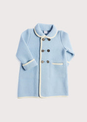 Austrian Double Breasted Wool Baby Coat in Baby Blue (6mths-4yrs) Coats from Pepa London US