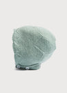 Winter Knitted Green Wool Bonnet Knitted Accessories  from Pepa London US