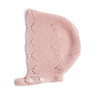 Winter Knitted Pink Wool Bonnet Knitted Accessories  from Pepa London US