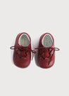 Oxford Pram Booties in Burgundy (17-20EU) Shoes  from Pepa London US