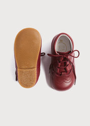 Oxford Baby Booties in Burgundy (20-26EU) SHOES from Pepa London