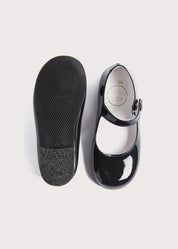 Patent Leather Mary Jane Shoes in Navy (25-37EU) SHOES from Pepa London