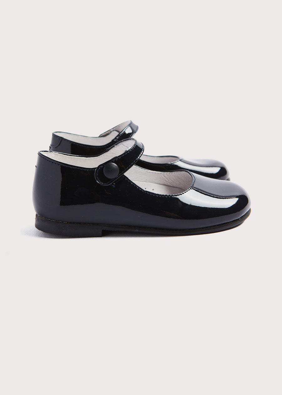 Patent Leather Mary Jane Shoes in Navy (25-34EU) Shoes from Pepa London US