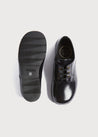 Leather Lace-Up Black Shoes (25-33EU) Shoes from Pepa London US