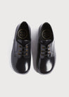 Leather Lace-Up Black Shoes (25-33EU) Shoes from Pepa London US