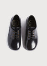 Leather Lace-Up Black Shoes (25-33EU) Shoes  from Pepa London US