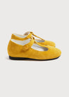 Suede Charlotte Shoes in Mustard (24-34EU) Shoes from Pepa London US