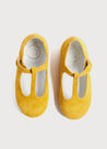 Suede Charlotte Shoes in Mustard (24-34EU) Shoes from Pepa London US