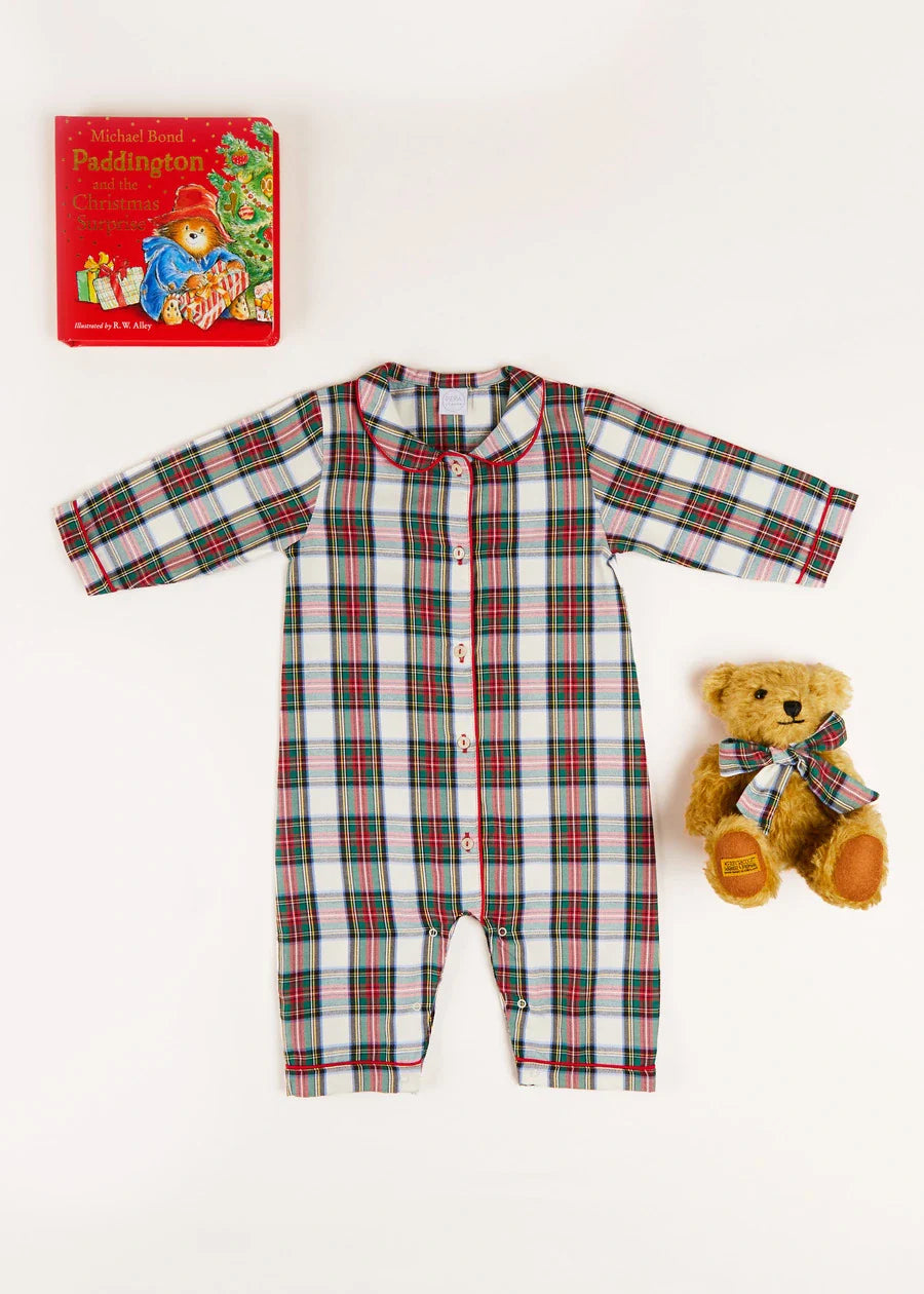 The Sussex Tartan All-In-One Pyjama Baby Girl Look LOOK from Pepa London US
