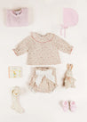 Baby Bonnet In Pink (S-L) KNITTED ACCESSORIES from Pepa London