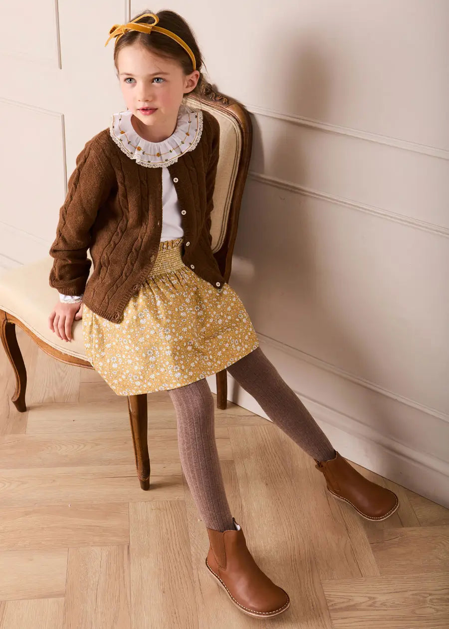 Leather Chelsea Boots In Brown (24-34EU) SHOES from Pepa London US
