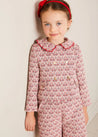 Iris Jacquard Statement Collar Jacket in Red (4-12yrs) COATS from Pepa London US