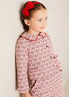 Iris Jacquard Statement Collar Jacket in Red (4-12yrs) COATS from Pepa London US