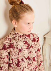 The Burgundy Velvet Dress Girl Look LOOK from Pepa London US