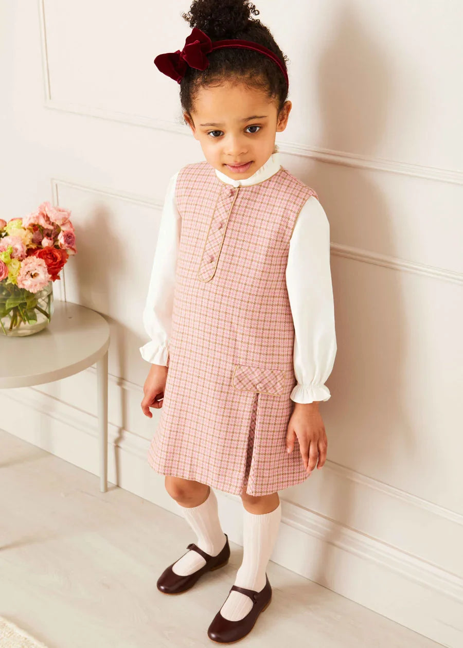 Light Pink Ribbed Knee-High Socks (3mths-10yrs) Socks from Pepa London US