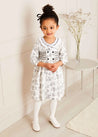 Audrey Double Breasted Long Sleeve Dress in Black (12mths-10yrs) Dresses  from Pepa London US