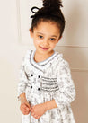 The Black and White Toile Dress Baby Girl Look Look  from Pepa London US